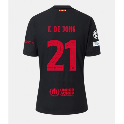 Dres Barcelona Frenkie de Jong #21 Gostujuci 2024-25 Kratak Rukav